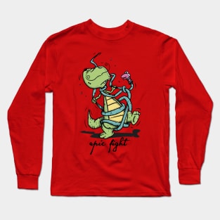 Dinosaur's epic Fight Long Sleeve T-Shirt